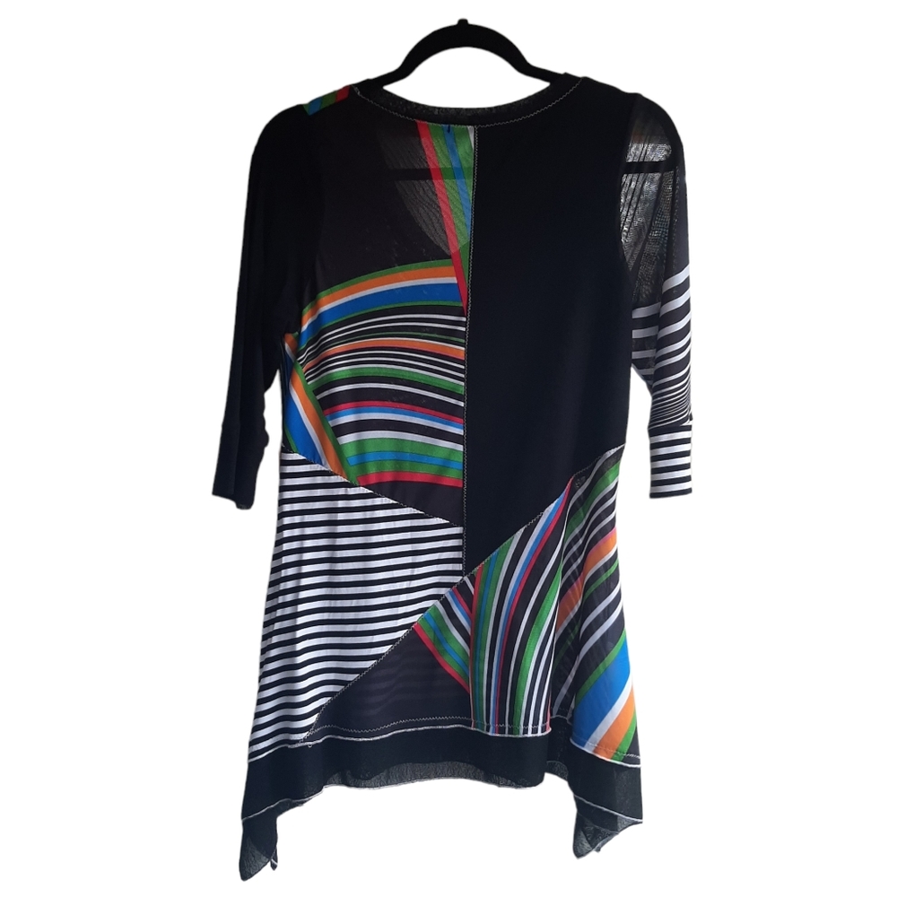Lior Paris Patchwork V-Neck Tunic - image 6